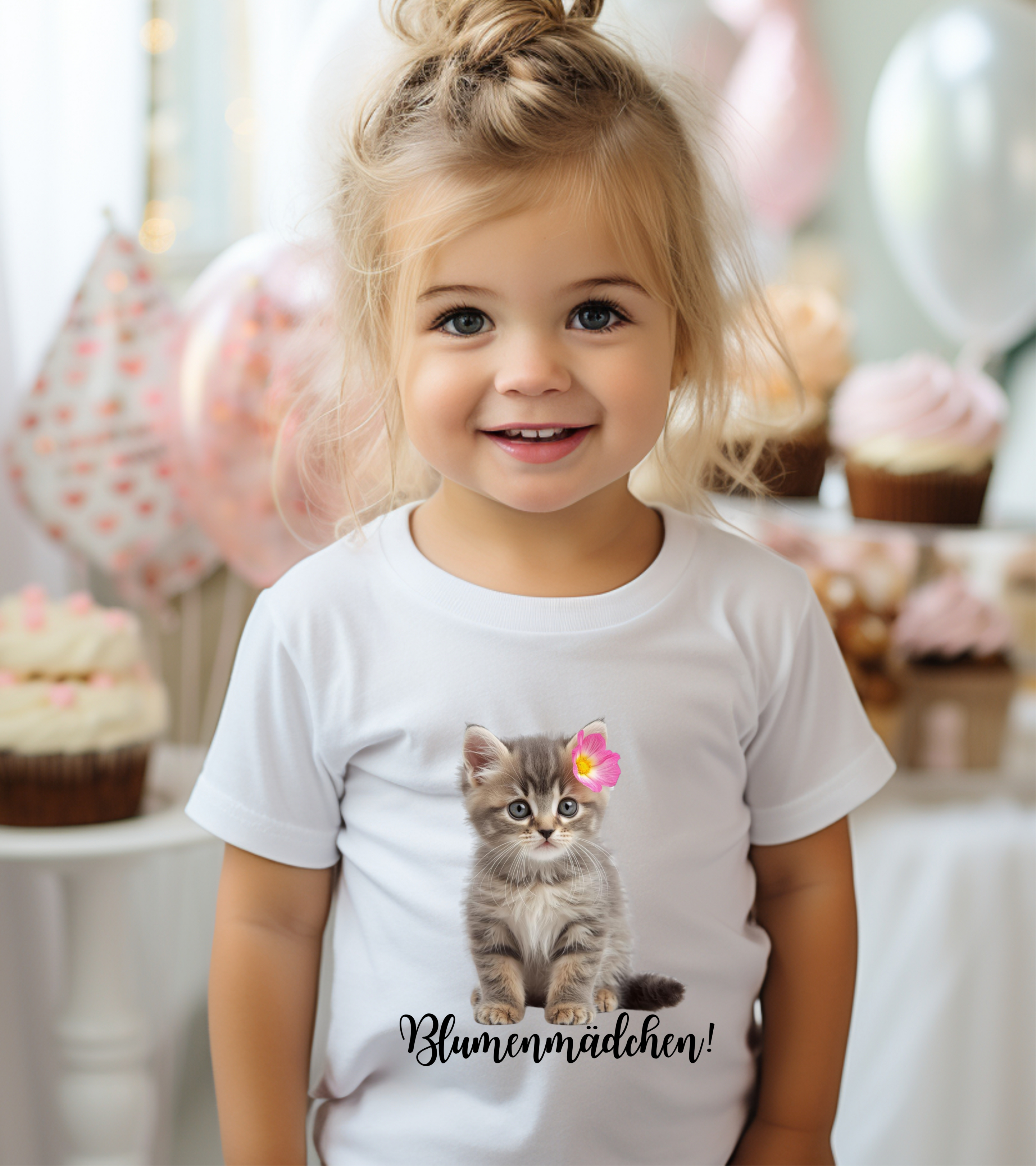 Kinder T-Shirt, "Blumenmädchen!"