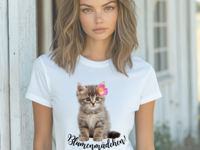 T-Shirt für Jugendliche, "Blumenmädchen!"