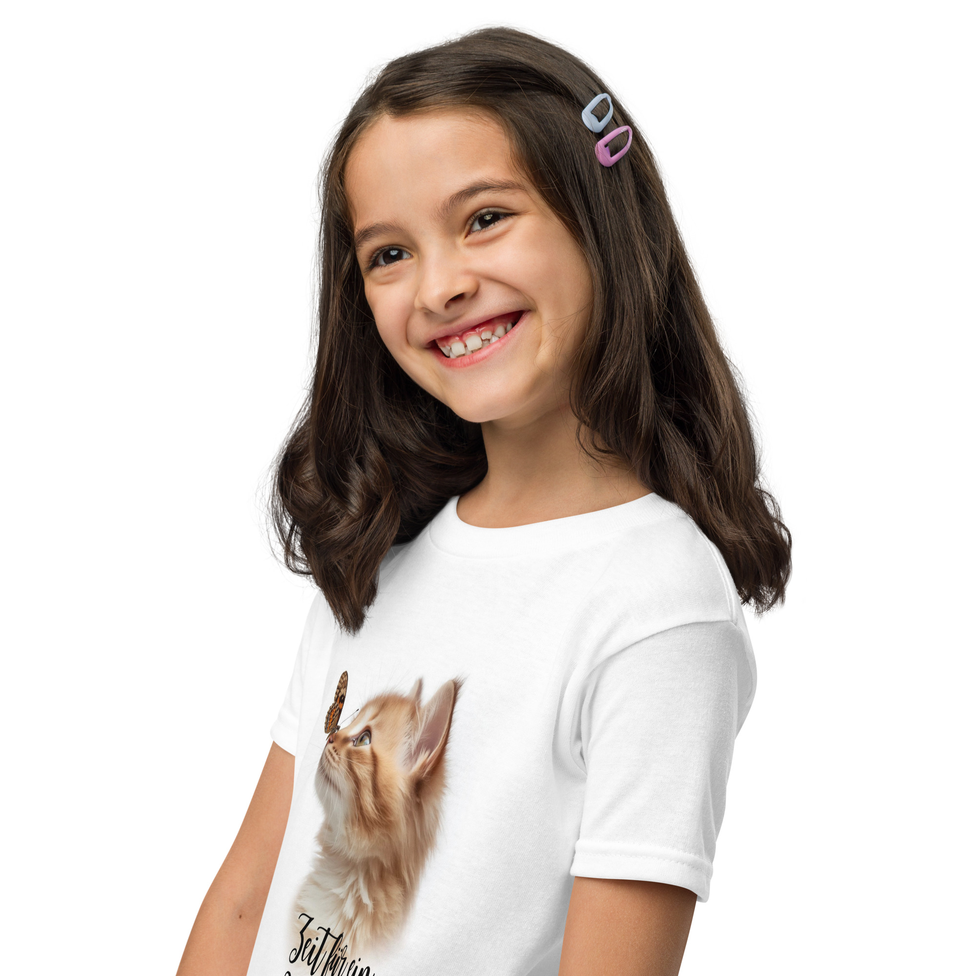 T-Shirt für Jugendliche, "Zeit für ein Küsschen!" – Bild 2